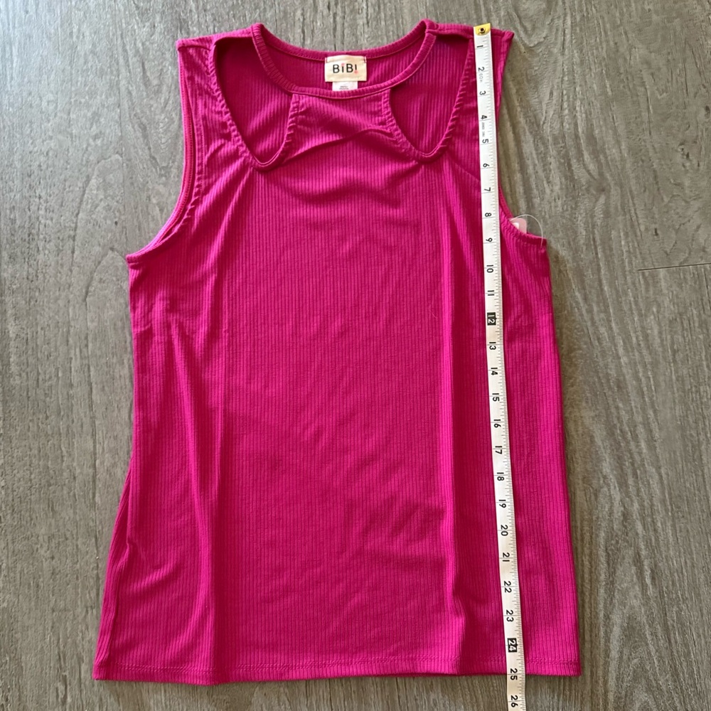 BiBi Ribbed Tank Top NWT - Picture 5 of 6